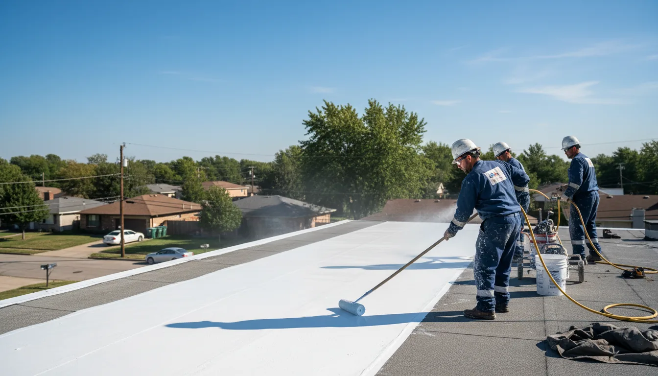 Commercial roof coating in Richards, MO near me